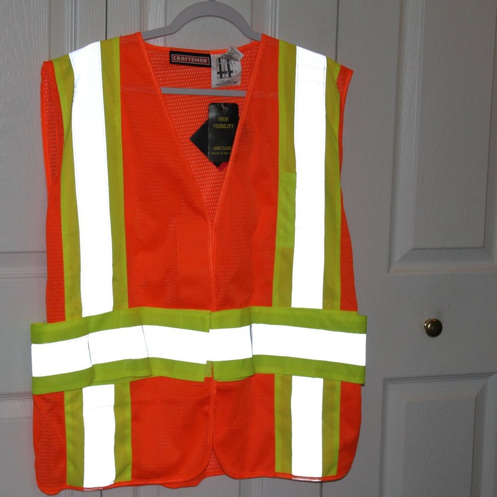 High Visibility Orange Vest NEW
